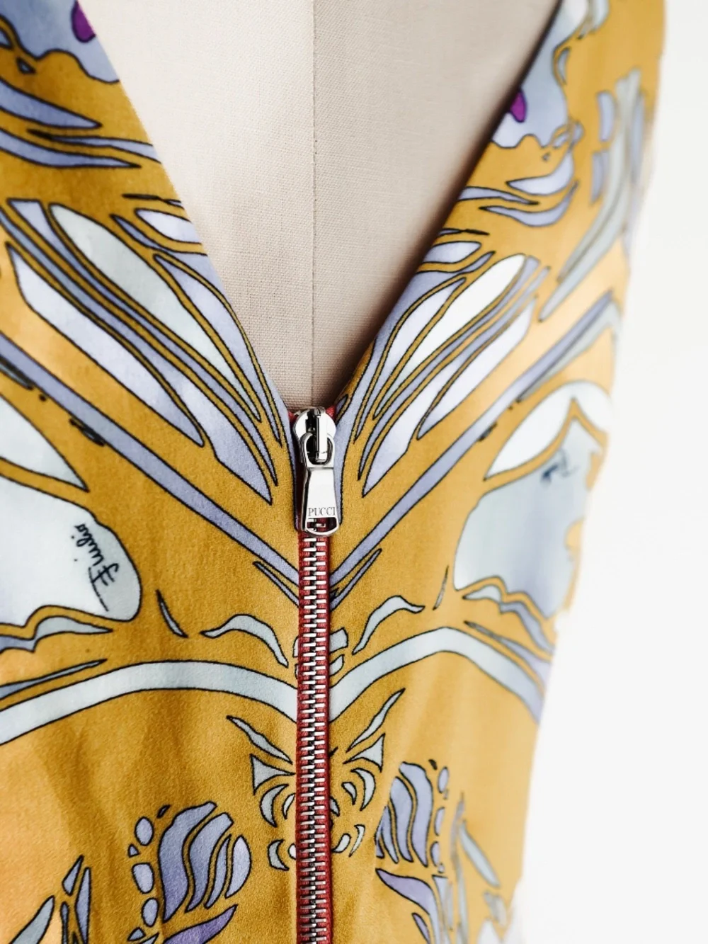 PUCCI spring 2016 pastel silk shift dress 38 IT US 8 - Picture 7 of 11